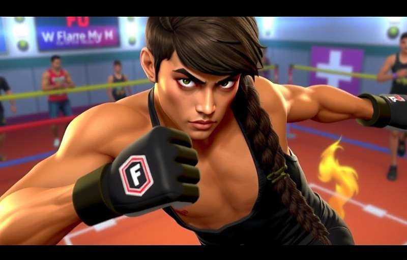 Fury Fighters Mumbai City Championship with players competing in both virtual and real martial arts demonstrations