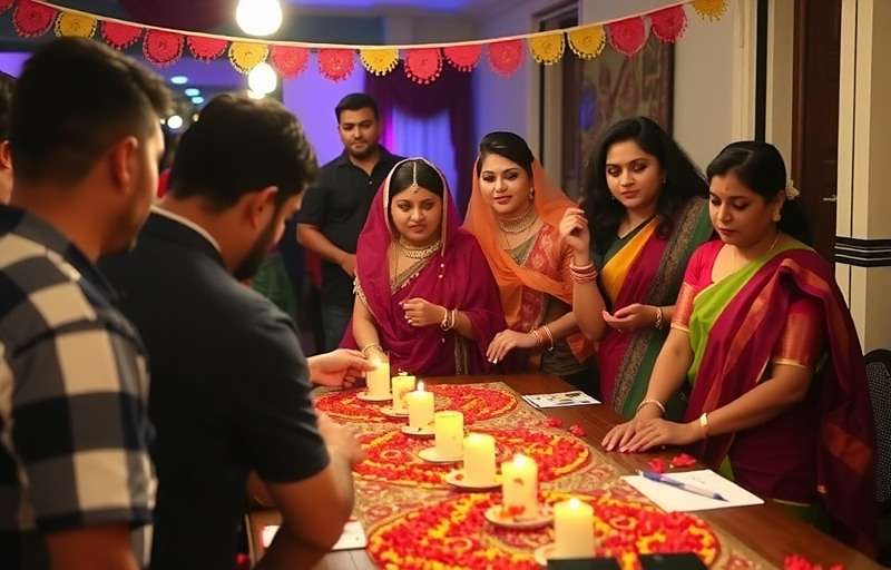 Fury Fighters Diwali tournament celebration with players and community members enjoying festival activities